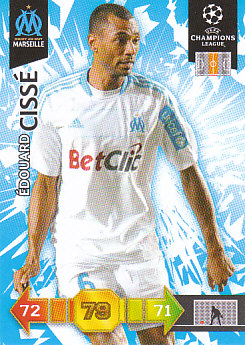 Edouard Cisse Olympique Marseille 2010/11 Panini Adrenalyn XL CL #182